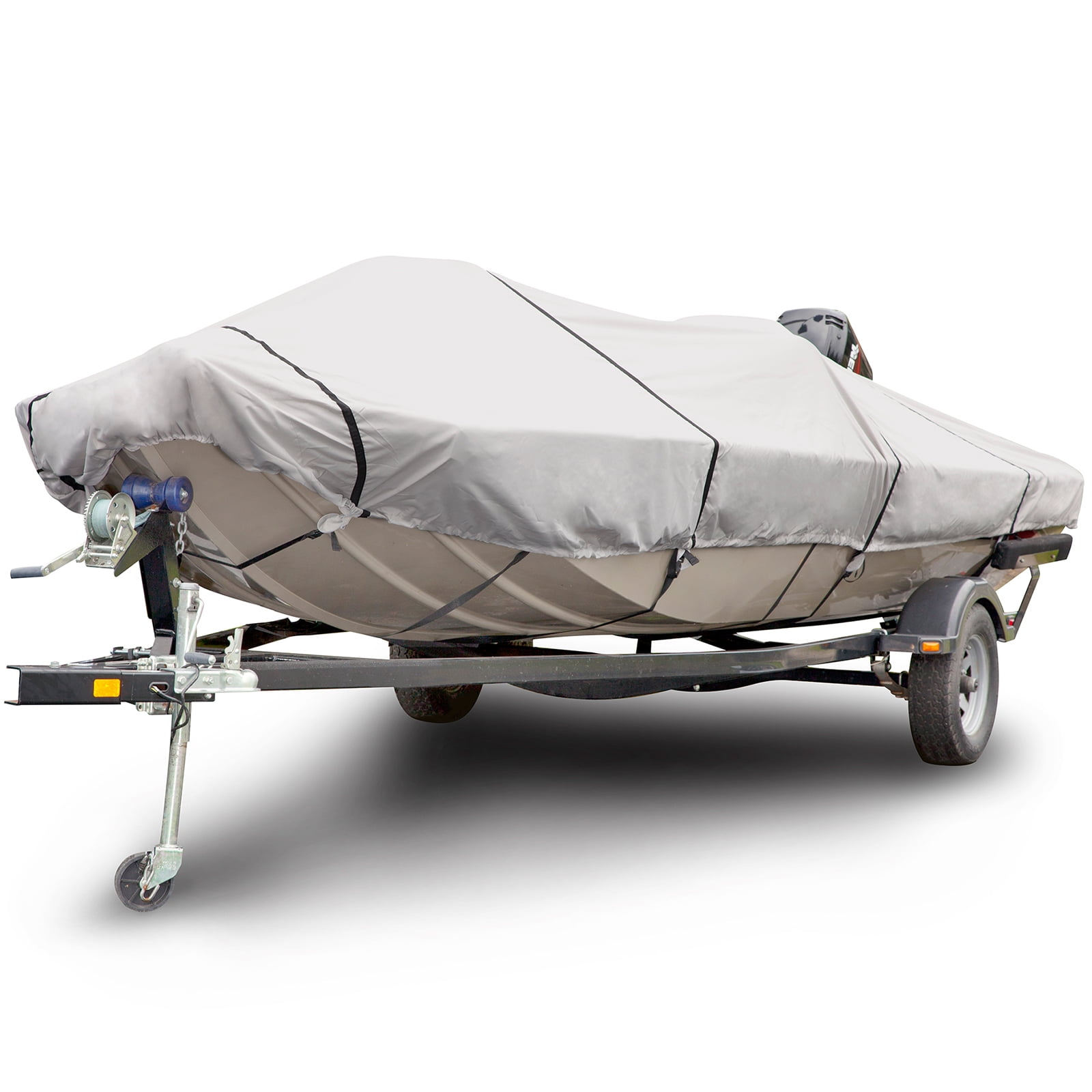 Budge 600 Denier Low Profile Flat Front Boat Cover, Waterproof and UV Resistant, Size BTSD-3: 16'-18' Long, 90" Beam