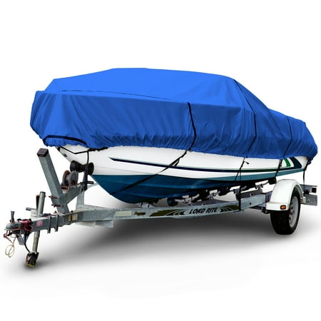 Budge 600 Denier V-Hull Boat Cover, Waterproof and UV Resistant, Size BT-2: 14'-16' Long, 75" Beam