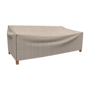 Budge 88"Wx36"L Black Ivory Patio Sofa Cover, StormBlock  Mojave