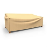 Budge 88"Wx36"L Tan Patio Sofa Cover, StormBlock™ Savanna
