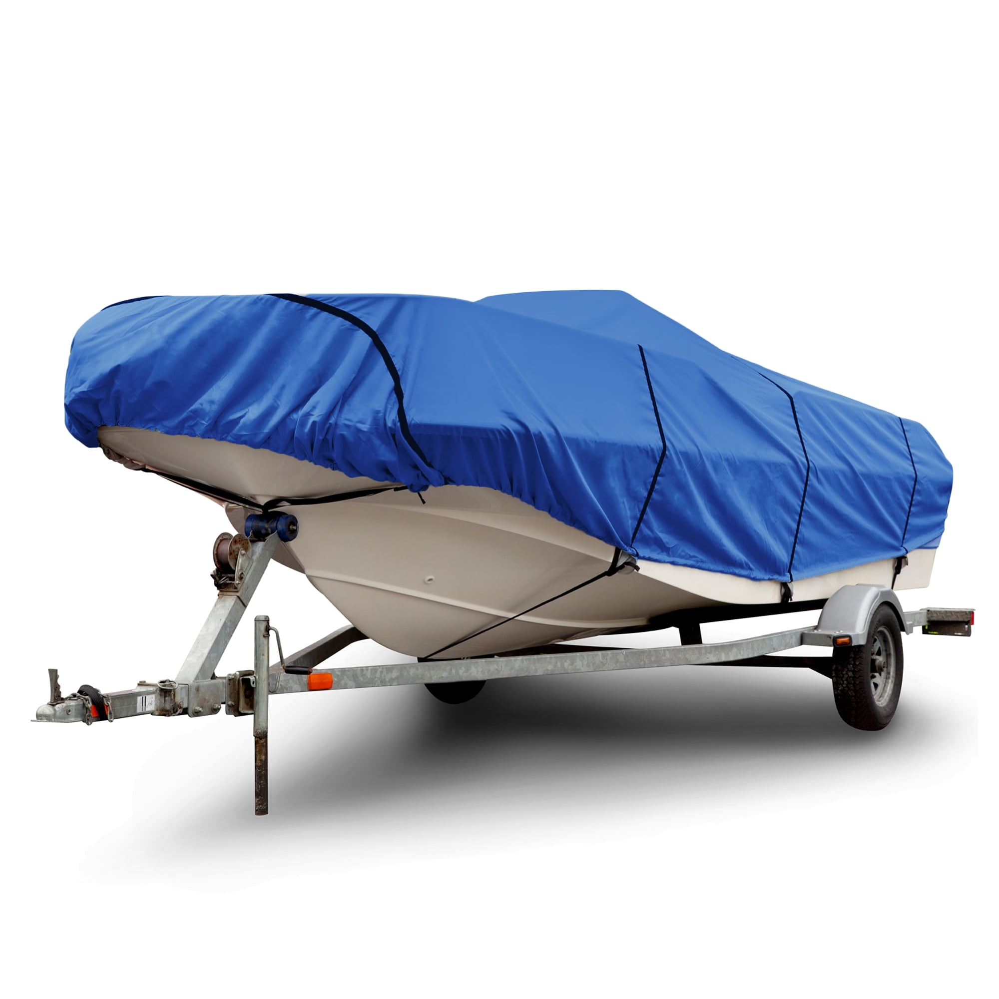 Budge American Flagship Ripstop Boat Cover, Fits Center Console V-Hull Boats, Blue, 18'-20' Long (Beam Width Up to 106")