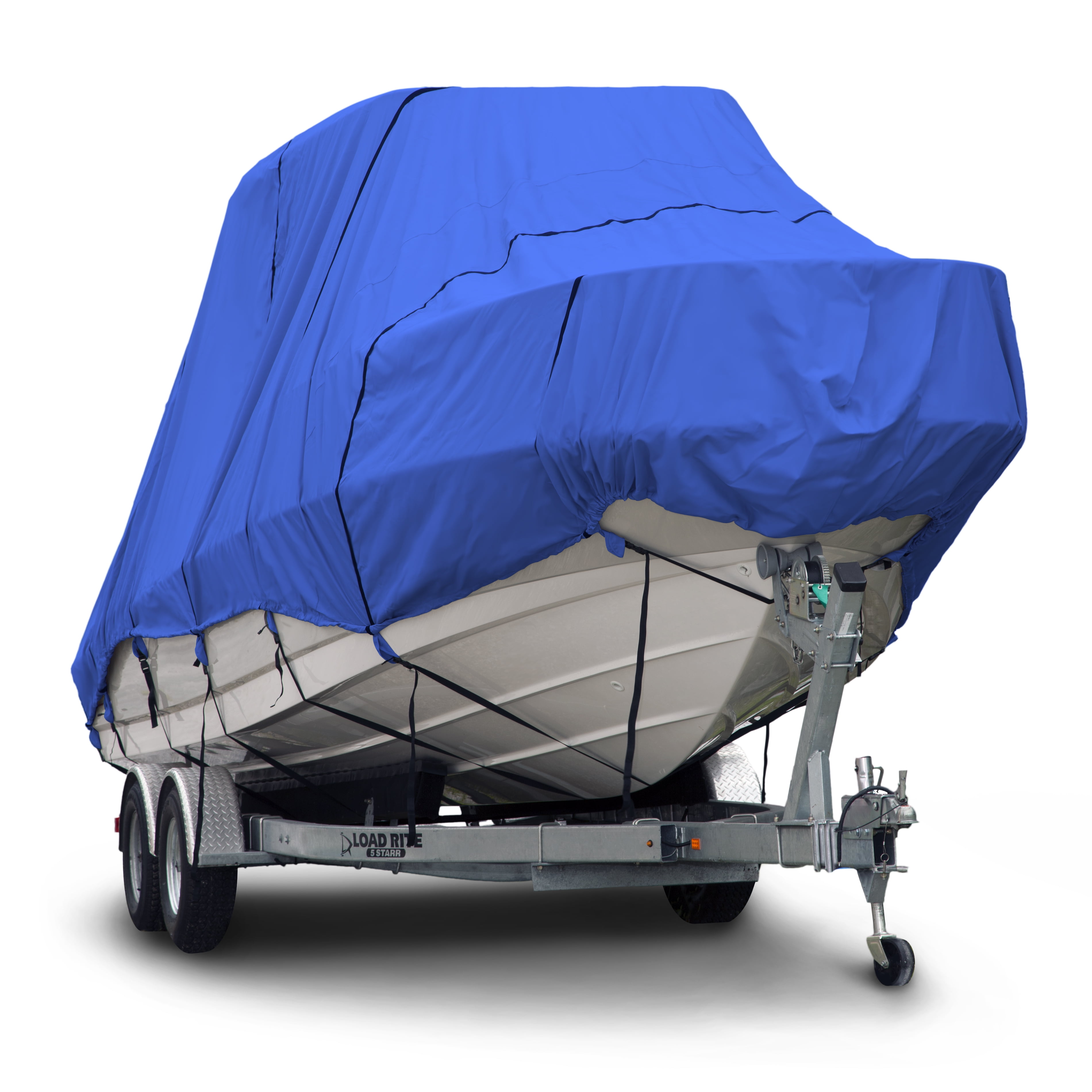 Budge B-1220-X7 1200 Denier Hard/T-Top Boat Cover Blue 22'-24' Long (Beam Width Up to 106") Waterproof, UV Resistant