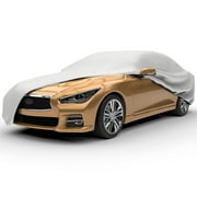 Budge Basic Car Cover, Lightweight, Breathable Indoor Car Protection, Size 1 for Compact Vehicles