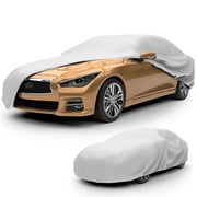 Budge Basic Car Cover, Lightweight, Breathable Indoor Car Protection, Size 4 for Full Size Vehicles