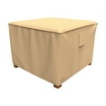 thumbnail image 1 of Budge Beige Sedona Square Patio Coffee Table/Ottoman Cover - 26L x 26W x 22H in., 1 of 8