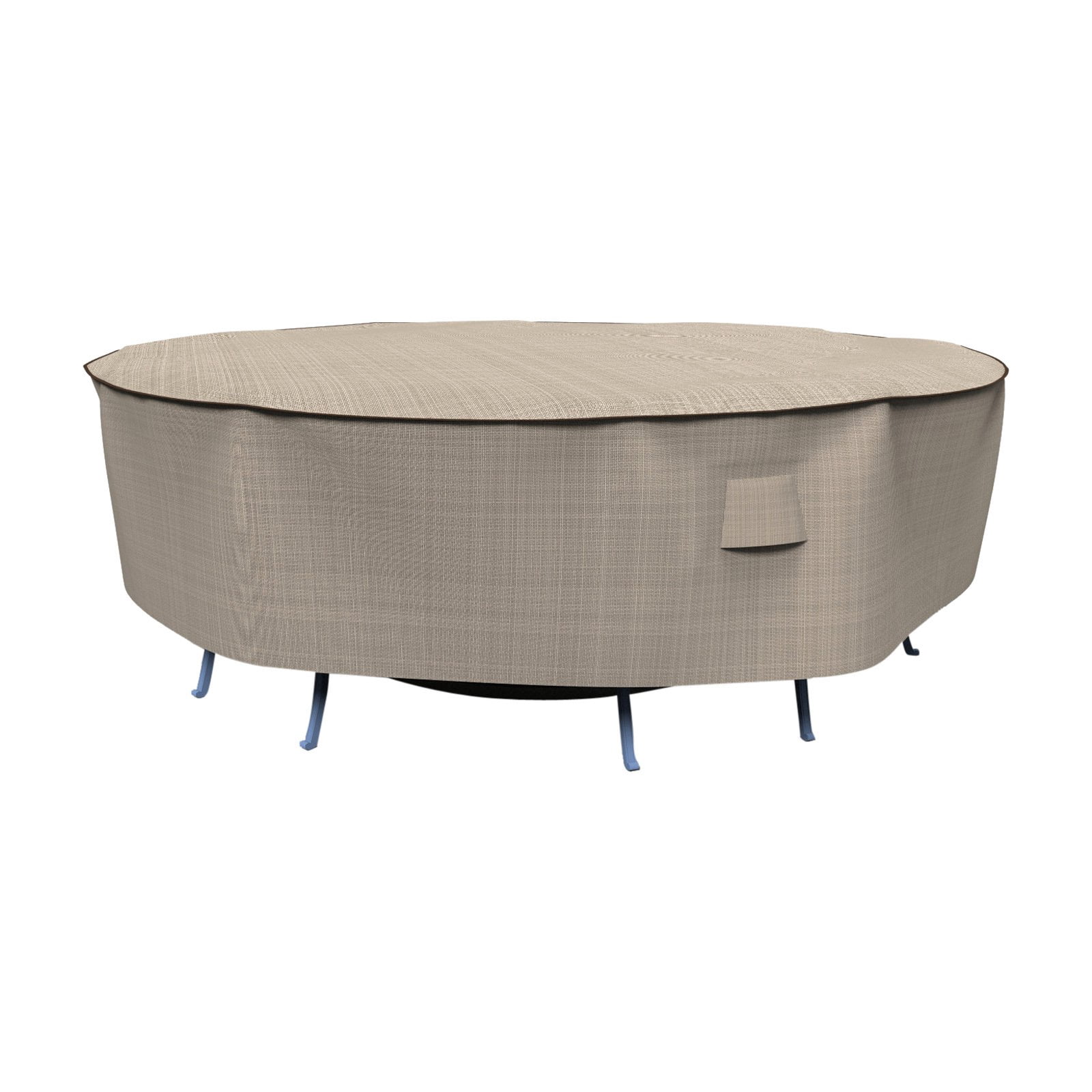 Budge Black Ivory StormBlock™ Mojave Round Patio Table and Chairs Combo Cover - 112 diam. x 30H in.