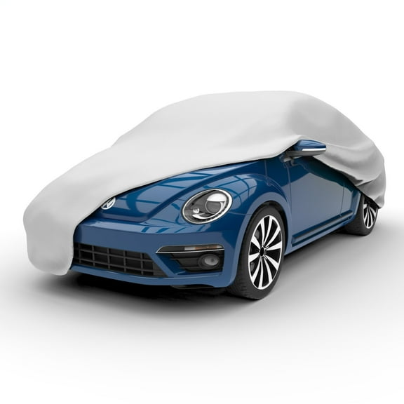 Budge Custom Rain Barrier Volkswagen Beetle Cover Fits Standard Volkswagen Beetle - (Polypropylene with Waterproof Film, Gray) (C-1052)