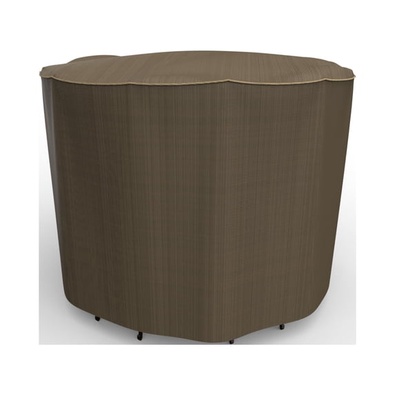 Budge L Black and Tan Patio Bar Table/Chairs Cover, StormBlock™ Hillside