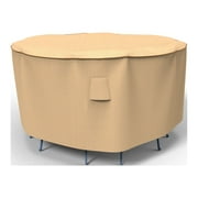 BUDGE INDUSTRIES Budge L Tan Patio Bar Table/Chairs Cover, StormBlock™ Savanna