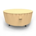 thumbnail image 1 of Budge Large Beige Patio Outdoor Round Table Cover, Sedona, 1 of 8