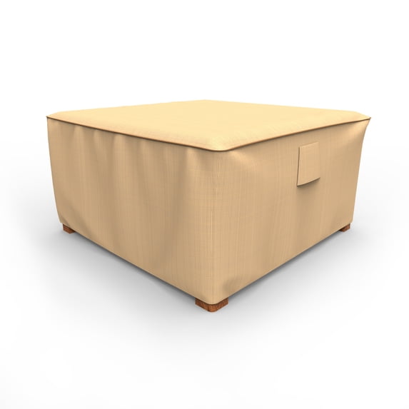 Budge Large Beige Patio Table/Ottoman Cover, Sedona