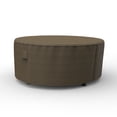 thumbnail image 1 of Budge Large Black and Tan Patio Round Table Cover, StormBlock Hillside, 1 of 10