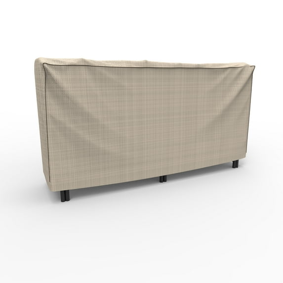 Budge Large Tan Tweed Patio Outdoor Log Rack Cover, English Garden