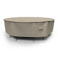 thumbnail image 1 of Budge Large Tan Tweed Patio Round Table/Chairs Cover, English Garden, 1 of 8