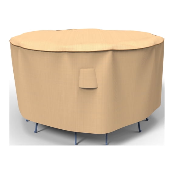 Budge M Tan Patio Bar Table/Chairs Cover, StormBlock™ Savanna