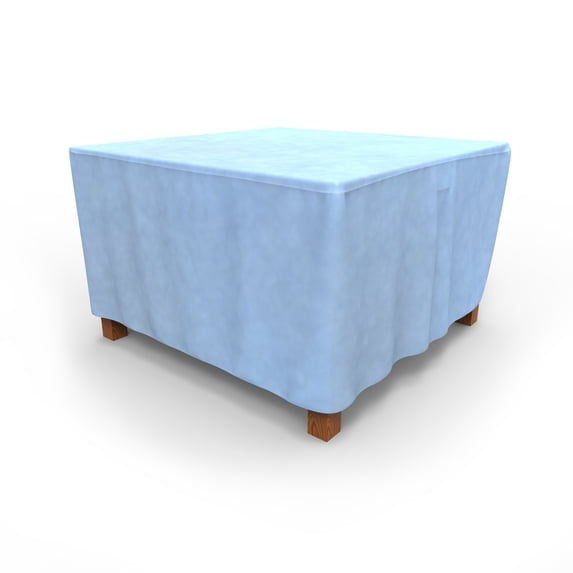 Budge Medium 48" Blue Patio Square Table Cover, All-Seasons