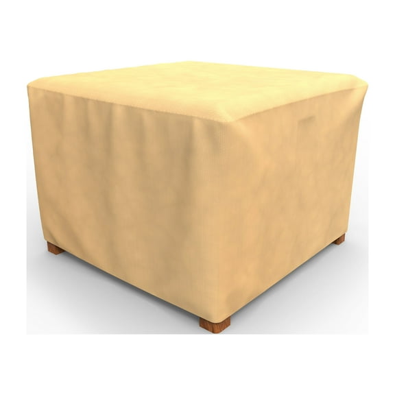 Budge Medium Beige Patio Table/Ottoman Cover, All-Seasons