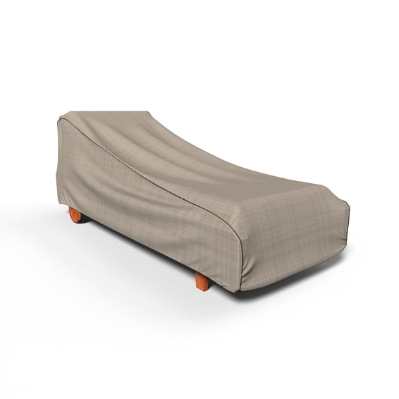 Budge Medium Black Ivory Patio Chaise Cover, StormBlock™ Mojave