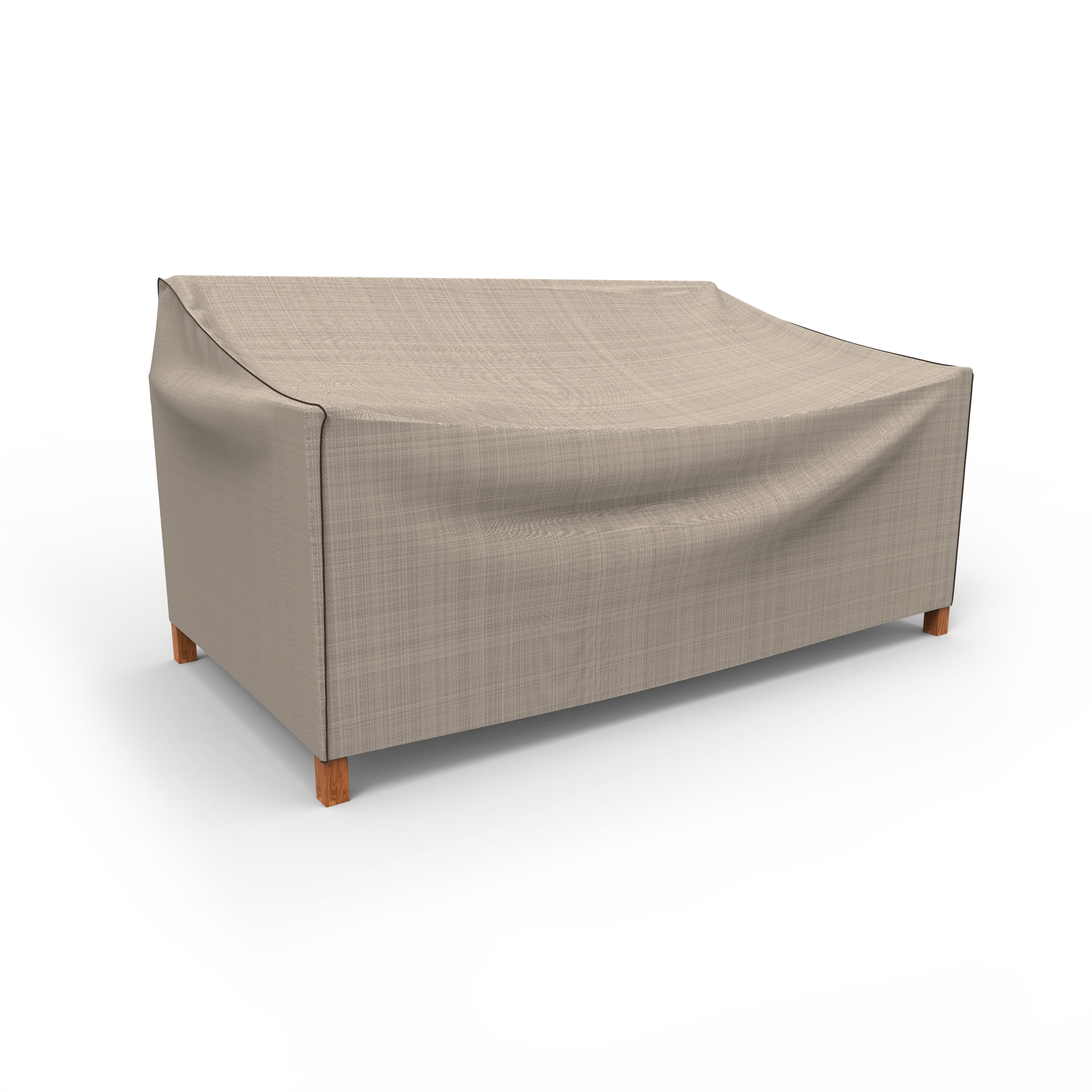 Budge Medium Black Ivory Patio Loveseat Cover, StormBlock™ Mojave