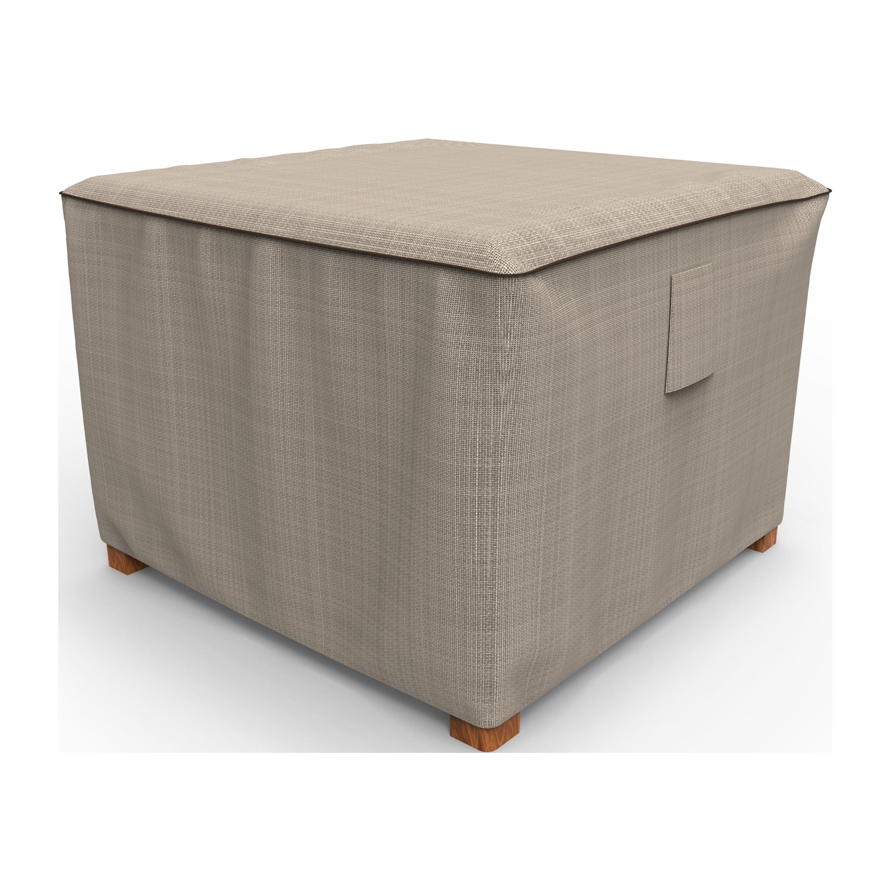 Budge Medium Black Ivory Patio Table/Ottoman Cover, StormBlock™ Mojave