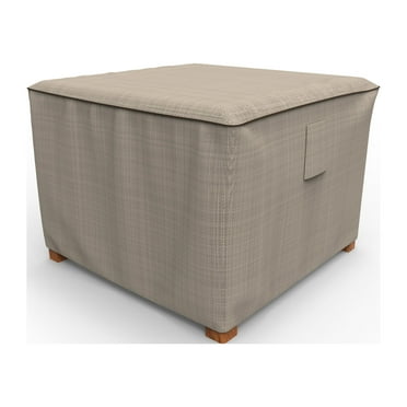 Budge Medium Black Ivory Patio Table/Ottoman Cover, StormBlock™ Mojave