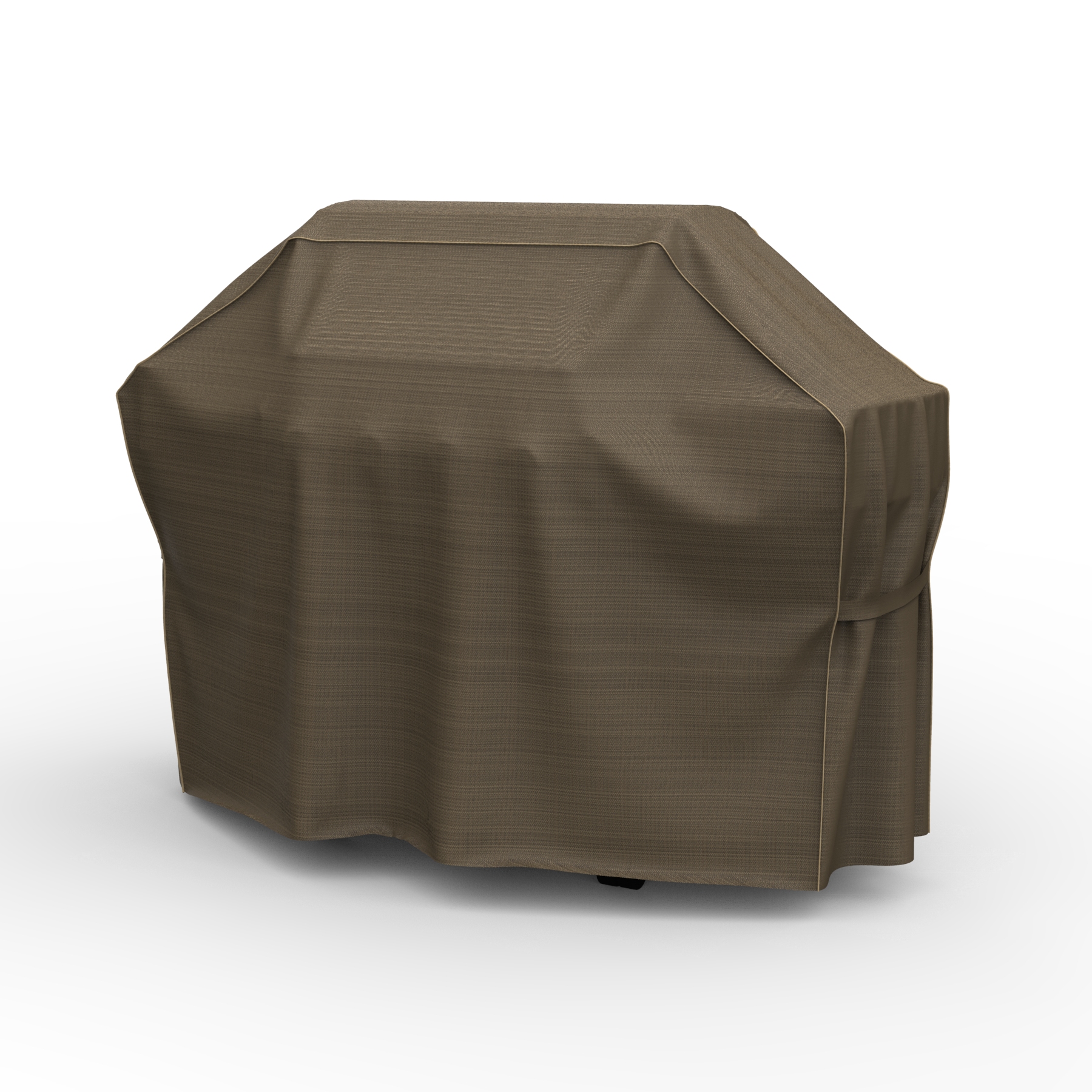 Budge Large Tan Tweed Patio Outdoor BBQ Grill Cover, English Garden