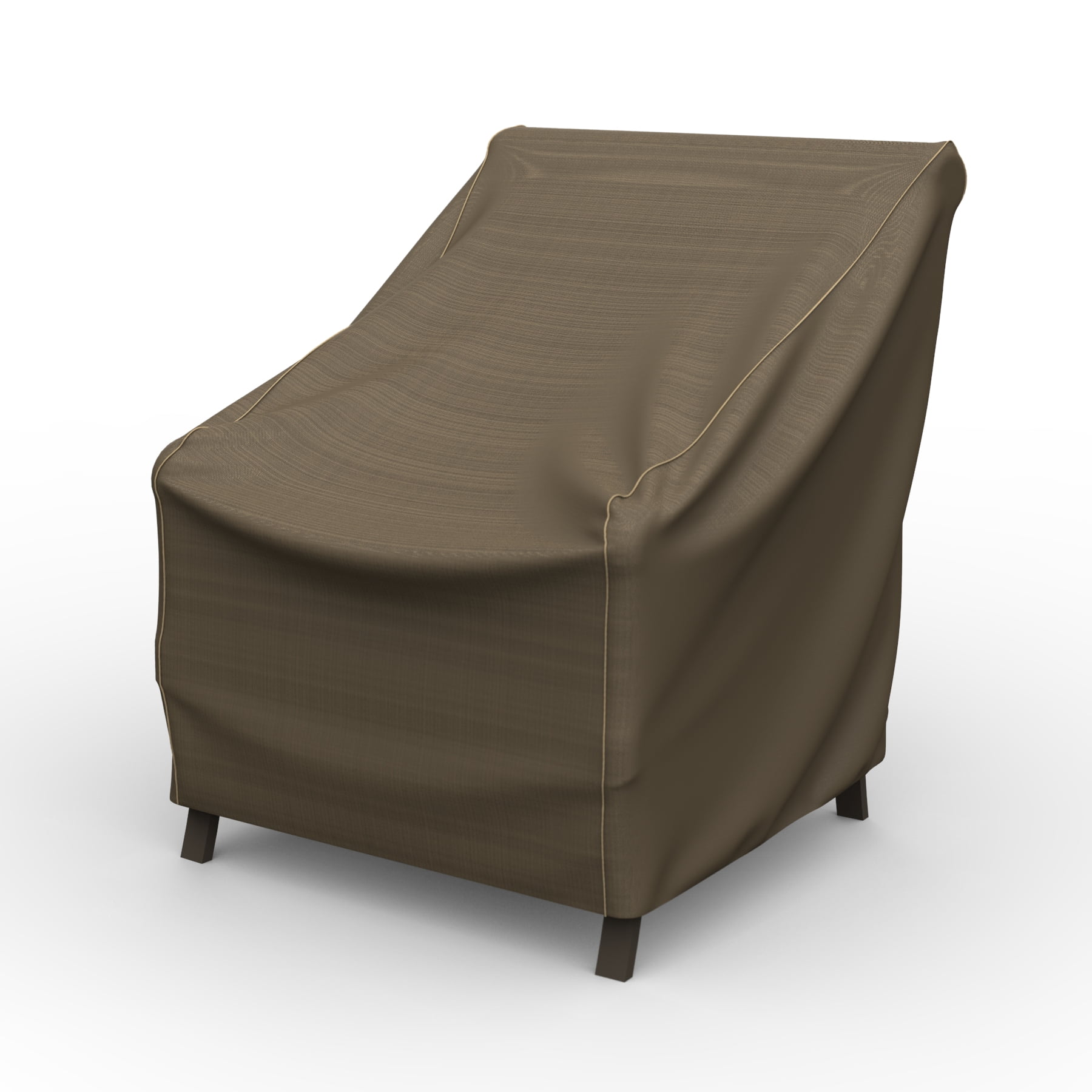 Budge Medium Black and Tan Patio Chair Cover, StormBlock™ Hillside