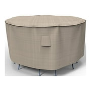 Budge Medium Brown / Beige Patio Bar Table/Chairs Cover, English Garden
