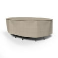 thumbnail image 1 of Budge Medium Tan Tweed Patio Oval Table/Chairs Cover, English Garden, 1 of 8