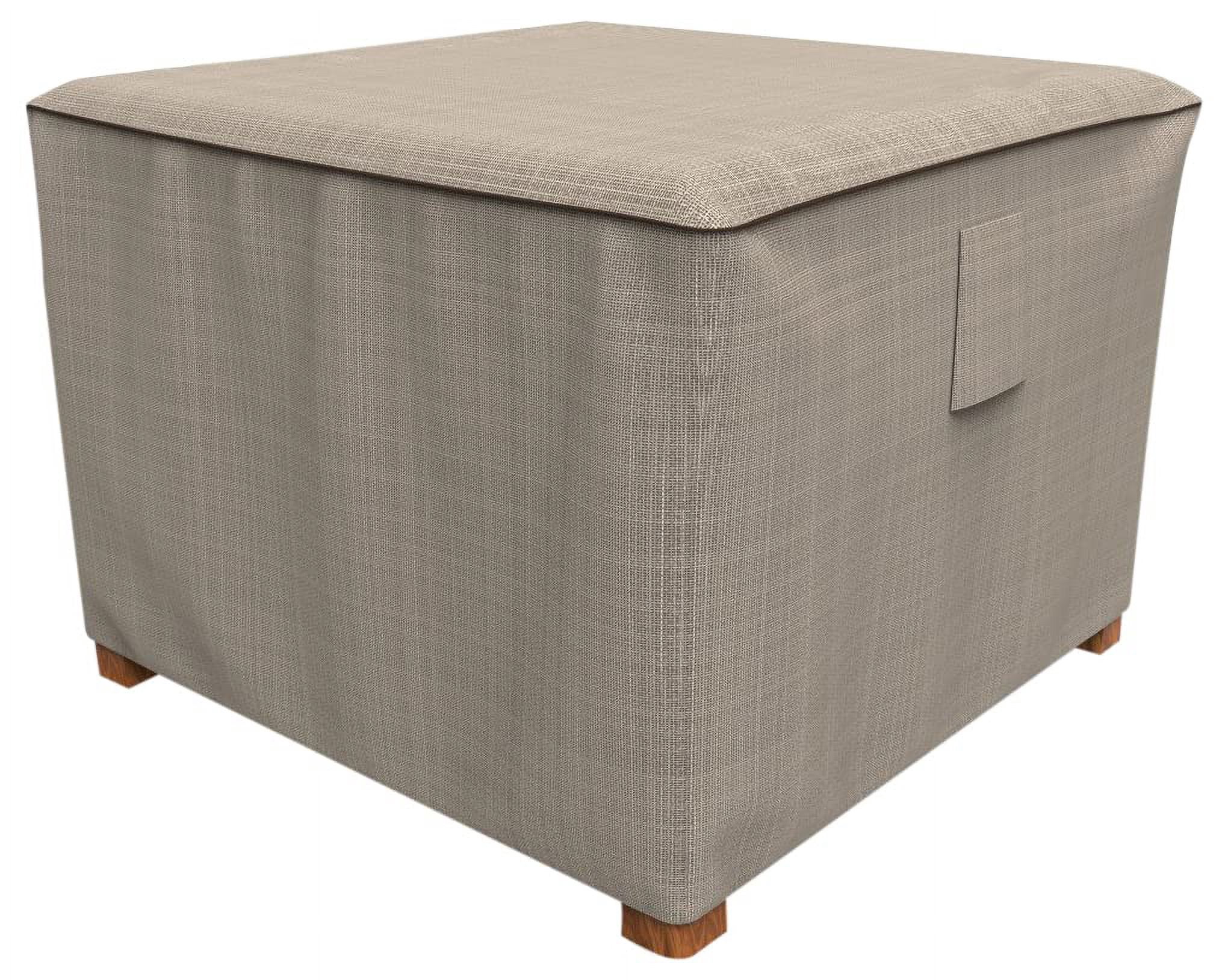 Budge English Garden Patio Ottoman Abdeckung – Wasserdicht, 600D Polyester, 25x18x42 Zoll