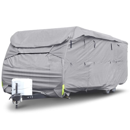 Budge Premier Ripstop Toy Hauler RV Cover Fits Toy Hauler RVs up to 33' Long (Gray, Polyester), 396" L x 105" W x 116" H (RVRS-53)