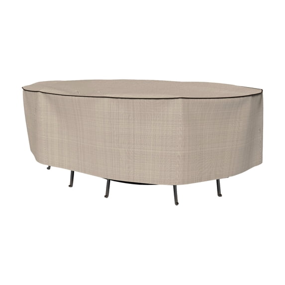 Budge S Black Ivory Patio Oval Table/Chairs Cover, StormBlock™ Mojave