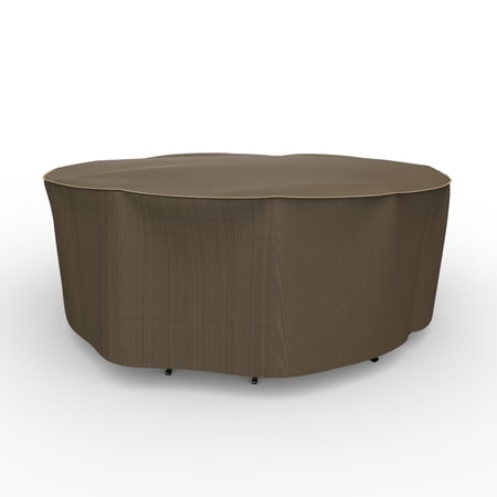 Budge S Black and Tan Patio Round Table/Chairs Cover, StormBlock Hillside