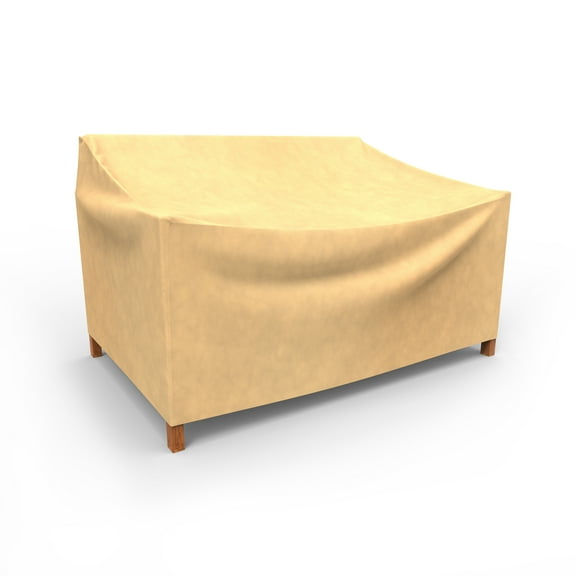 Budge Small 74"W 31"Deep Beige Patio Sofa Cover, All-Seasons