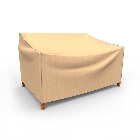 Budge Small 74"W 31"Deep Beige Patio Sofa Cover, Sedona