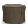 thumbnail image 1 of Budge Small Black and Tan Patio Round Table Cover, StormBlock Hillside, 1 of 9