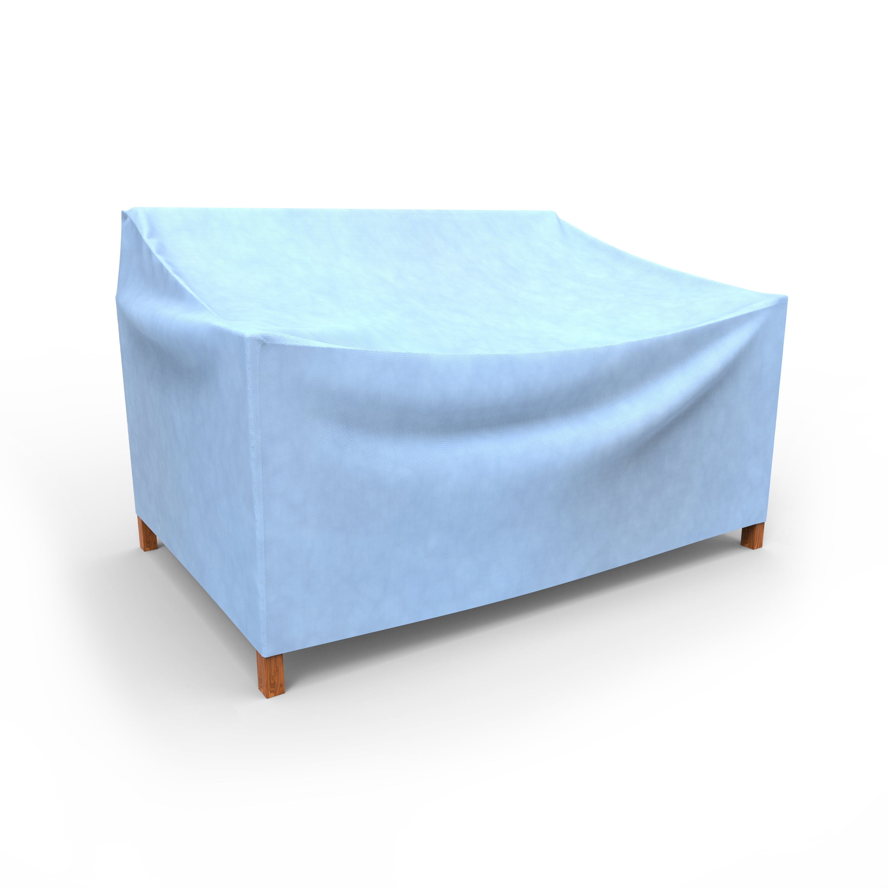 Budge Small Blue Patio Outdoor Loveseat Cover, AllSeasons