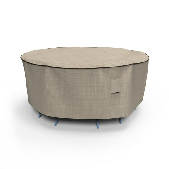 Budge Small Brown / Beige Patio Round Table/Chairs Cover, English Garden