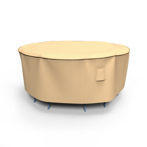 Budge Small Tan Patio Round Table/Chairs Cover, Chelsea