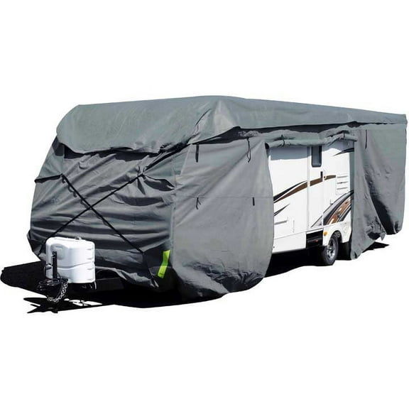 Budge Standard Gray Toy Hauler RV Cover, Basic Outdoor Protection for Toy Hauler RVs, Multiple Sizes