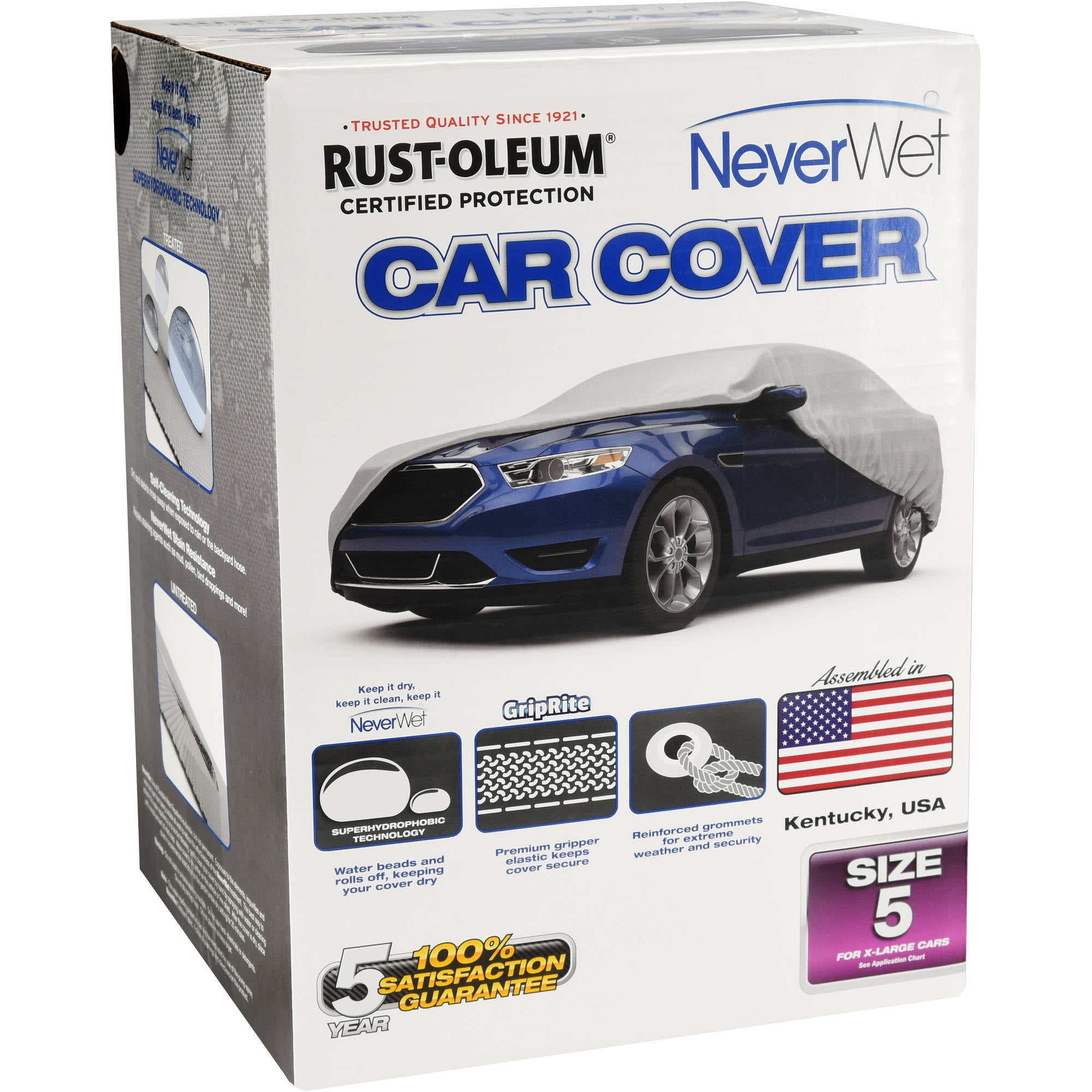Budge Superior RustOleum NeverWet Car Cover, Waterproof Outdoor