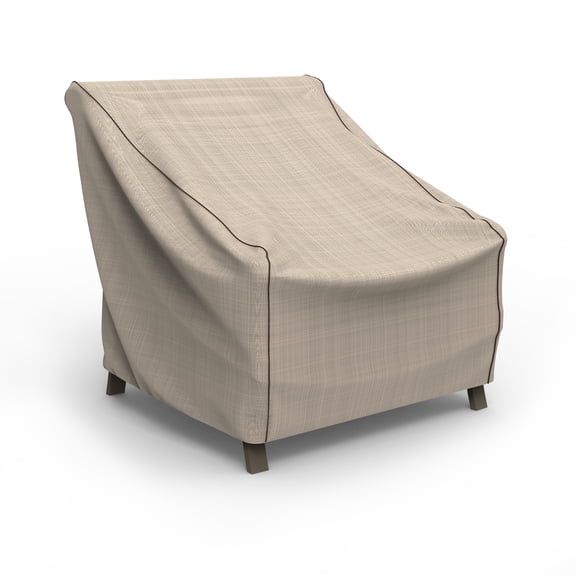 Budge XLarge Brown / Beige Patio Outdoor Chair Cover, English Garden
