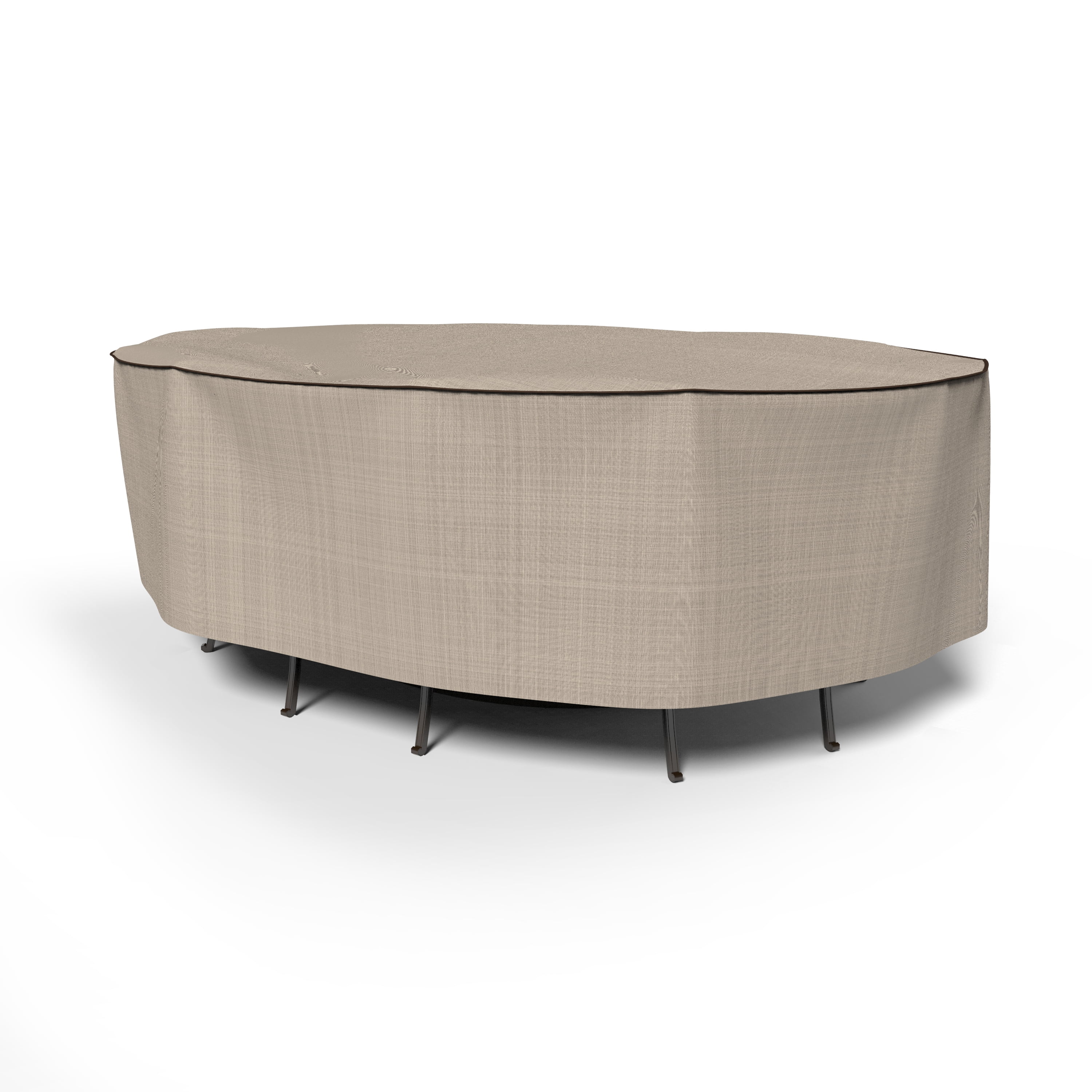 Budge XXL Black Ivory Patio Oval Table/Chairs Cover, StormBlock™ Mojave
