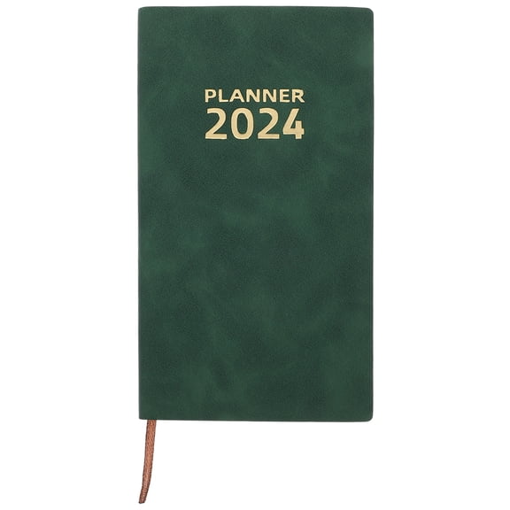 SOPOTUTU Dark Green Daily Planner with Paper and Faux Cover, Home & Office Organizer for Scheduling and Time Management