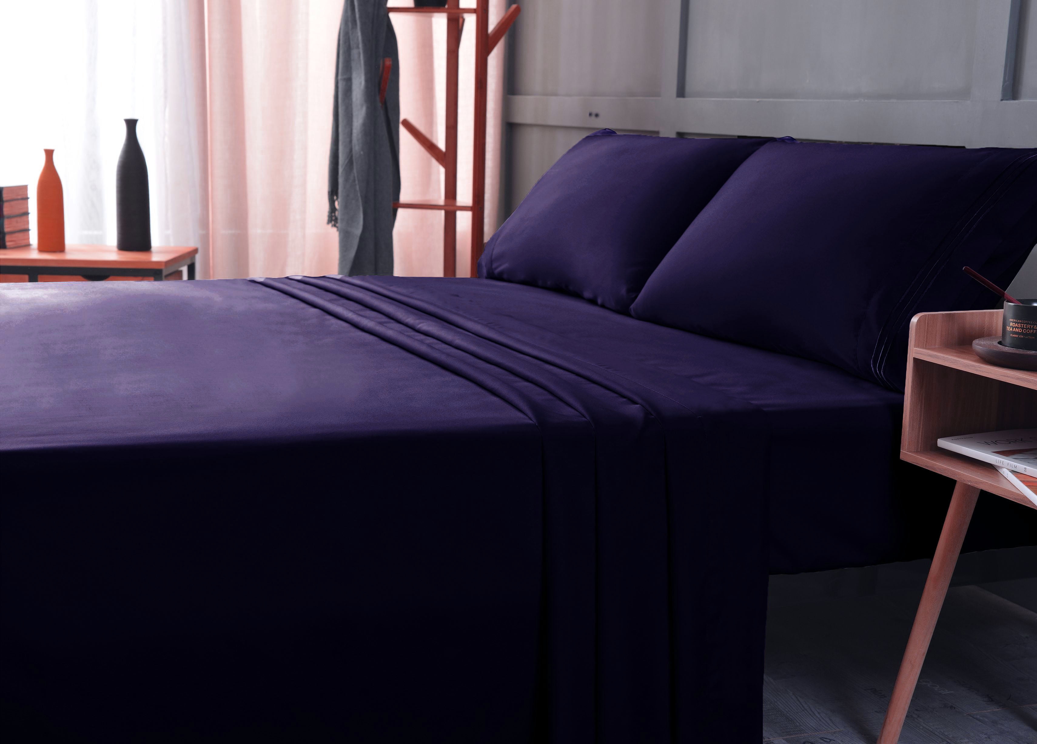 Budget Bamboo Sheet Set, King/California King Size, Softer Than Cotton