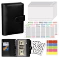 thumbnail image 1 of Budget Binder, Money Saving Binder with Zipper Envelopes, money saving book,Cash Envelopes and Expense Budget Sheets for Budgeting (Black), 1 of 9