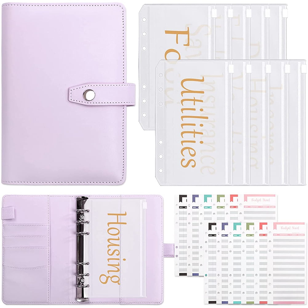 Budget Binder with Zipper Envelopes,Cash Envelopes for Budgeting,Money