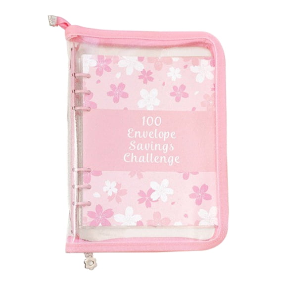 Budget Binner Planner with Clear Budget Pockets and Stickers Loose-leaf Binder Journal Notebook for Budgeting Journaling