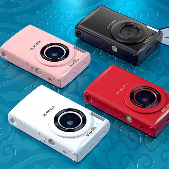 Budget Digital Camera Qwtwty Digital Camera 1080p HD Photography 18x Digital Zoom 64 Megapixel CCD Student Compact Camera Retro Multifunction Music Digital Card Camera
