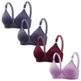 thumbnail image 1 of Budget-Friendly! 4 Pack Kilaqueen Minimizer Bras for Women Breathable Mesh Full Coverage Bras Comfy Adjustable Straps No Underwire Bras, 1 of 3